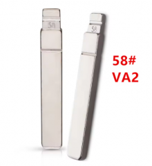 LockSmithbroMetal Uncut Blank Flip Remote Key Blade For P-eugeot C-itroen R-enault