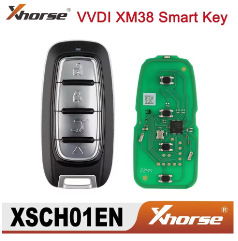 Xhorse XSCH01EN XM38 Universal Smart Key for C-hrysler Type 4 Buttons Newly Add 8A 4D