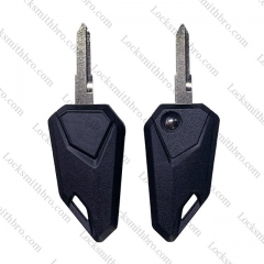 No Button Motorcycle Key Shell with Blade