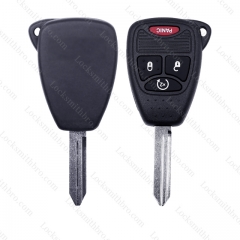 T-Chrysler 3+1 Button Key Shell With Battery Holder without logo