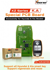 XHORSE XZKA81EN Special PCB Board 3 Buttons Exclusively for T-Hyundai & Kia Model With Key Shell