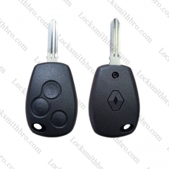 LockSmithbro With Logo 3 Button HU136T blade Renaul Remote Key Shell