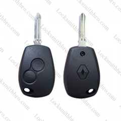 LockSmithbro With Logo 2 Button HU136T blade Renaul Remote Key Shell