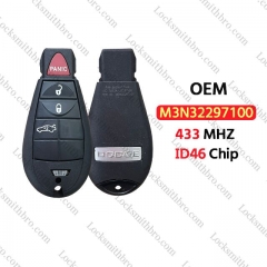 Original Key For 2012-2016 Dodge Dart Fobik Key 4 Button  M3N32297100 ID46 Chip P/N:56046771AA
