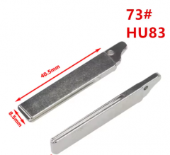 LockSmithbro ForRenault ForCitroen ForPeugeot Flip Folding Key Blank Uncut Type 73# Modified HU83 Key Blade Replacement With Groove
