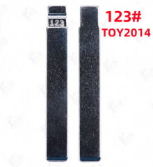 LockSmithbro Metal Uncut Flip KD Remote Car Key Blade #123 TOY2014 Blade for T-OYOTA COROLLA LEVIN KD VVDI Flip Remote Key Blade