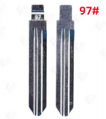 LockSmithbro Middle slot 97# Key Blade Blank Remote Key Blade ForHyundai CELESTA Flip Remote Car Key Blade Replacement
