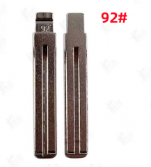LockSmithbro 92# Car Remote Key Blade ForHyundai For KIA Flip Key Blade Replacement double slot Uncut Blade