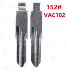 LockSmithbro 152# VAC102 Metal Uncut Blank Flip Remote Key Blade For R-enault Megan Dacia Clio Duster for keydiy KD xhorse VVDI JMD