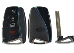 LockSmithbro 4 Button ForHyundai Smart Remote Key Shell  With Logo( SUV)