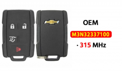OEM  4-Button Keyless Entry Remote 315Mhz M3N-32337100  for 2015 - 2018 Chevrolet Suburban Tahoe