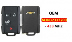 OEM  4-Button Keyless Entry Remote 433Mhz M3N-32337200  for 2019 - 2021 Chevrolet Silverado