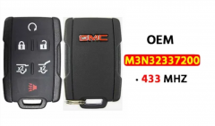 OEM  6-Button Keyless Entry Remote 433Mhz M3N-32337200  for 2019-2020 GMC