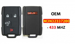 OEM  4-Button Keyless Entry Remote 433Mhz M3N-32337200  for 2019 - 2021 GMC T-Sierra
