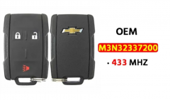 OEM  3-Button Keyless Entry Remote 433Mhz M3N-32337200  for 2019 - 2020 Chevrolet Silverado