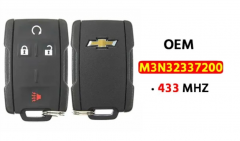 OEM  4-Button Keyless Entry Remote 433Mhz M3N-32337200  for 2019 - 2020 Chevrolet Silverado