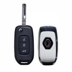 3 Button T-Renault Kadjar Captur Symbol Kaptur Megane Logan 2013- 2018 Key Remote Fob Shell Car Key shell with logo