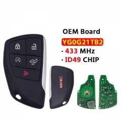 OEM Board 5 Button Smart Key 433Mhz ID49 Chip YG0G21TB2 for 2022-2023 GMC T-Sierra 1500