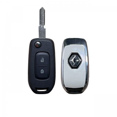 2 Button T-Renault Flip key shell with logo