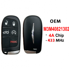 OEM 5Button Smart key 433Mhz 4A Chip M3M40821302 for 2015-2023 T-Chrysler 200 300