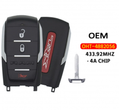 OEM  3-Button Smart Key  433Mhz 4A Chip OHT-4882056 For  2021-2022 Dodge Ram 1500 TRX