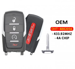 OEM  4-Button Smart Key  433Mhz 4A Chip OHT-4882056 For  2021-2023 Dodge Ram 1500 TRX