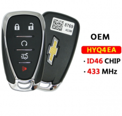 OEM 5Button smart key 433Mhz ID46 HYQ4EA For 2016-2022 Chevrolet Camaro Cruze Malibu