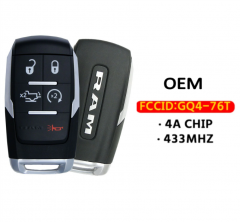 OEM  5-Button Smart Key  433Mhz 4A Chip GQ4-76T For  2019-2021 Dodge Ram Pickup HD 2500-5500