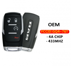 OEM  4-Button Smart Key  433Mhz 4A Chip GQ4-76T For  2019-2022 Dodge Ram Pickup HD 2500-5500