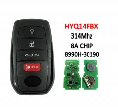 4-Button Smart Key 314Mhz 8A Chip HYQ14FBX 8990H-30190 For 2023 T-Toyota Crown