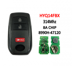 3-Button Smart Key 314Mhz 8A Chip HYQ14FBX 8990H-47120 For 2023-2024 T-Toyota Prius