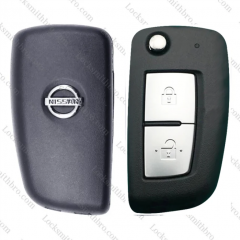 2Button T-Nissan remote key shell with Logo