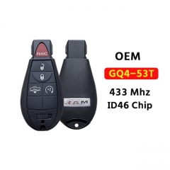 OEM 5-Button Fobik Key 433Mhz ID46 Chip GQ4-53T  PN: 68159655AG For 2015-2018 Dodge Ram