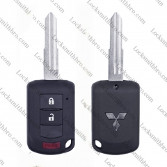 For Mit-subishi 2+1button key shell with logo