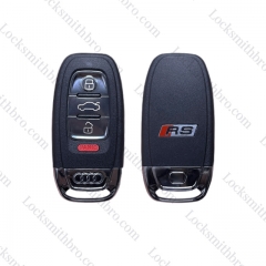 Audi 3+1 Button Smart Key shell With RS logo