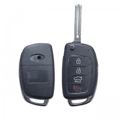 LockSmithbro 3+1 Button T-Hyundai Remote Key Shell With Logo