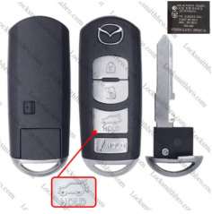 4 Buttons Smart remote Key Shell  for Mazda D02 with logo（SUV）