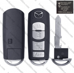 4 Buttons Smart remote Key Shell  for Mazda D02 with logo