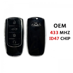 OEM 4Button smart key 433Mhz ID47 Chip for Chery keys