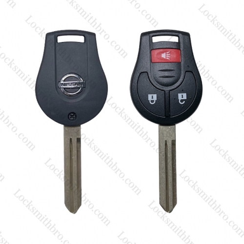 LockSmithbro 3 Button with Logo Nissa Sunny Key Shell Case