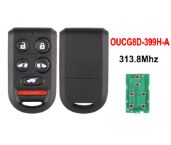 6Button remote key 313.8Mhz FCCID:OUCG8D399HA for Honda -Odyssey EX EXL 2005-2010
