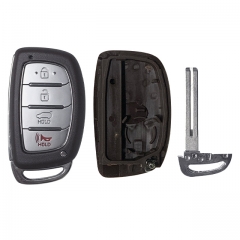 4 Button SUV For T-Hyundai smart Key Shell With Logo (with Battery Holder)