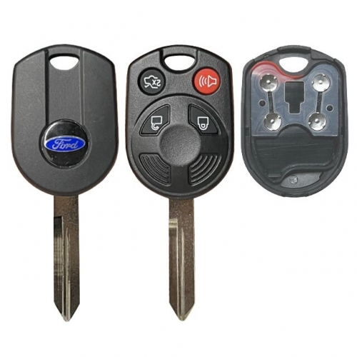 High quality 4button Ford remote key shell with logo for OEM board