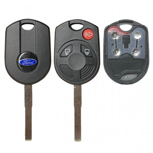 High quality 3button Ford remote key shell with logo for OEM board
