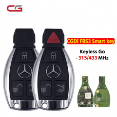 CGDI One Start Keyless Go 315Mhz/433Mhz MB FBS3 Smart Remote Key For Mercedes-Benz W164 W166 W216 W221 W251 CGDI MB Programmer
