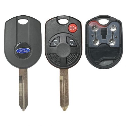 High quality 3button Ford remote key shell with logo for OEM board
