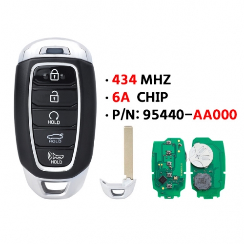 5Button H-yundai Elantra P-ioneer CN7 smart key 95440-AA000,434MHZ.6A chip