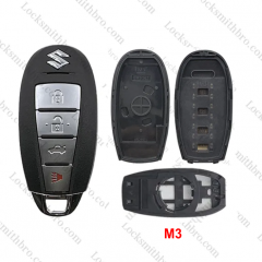 4Button T-Suzuki smart key shell with Logo（Model：M3）
