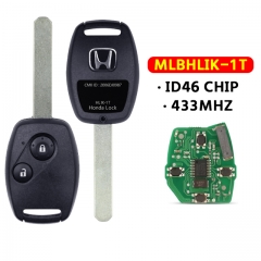 MLBHLIK-1T 2BTN Remote Key For Honda 433Mhz