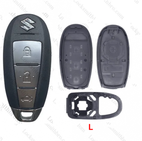 3Button T-Suzuki smart key shell with Logo（Model：L）